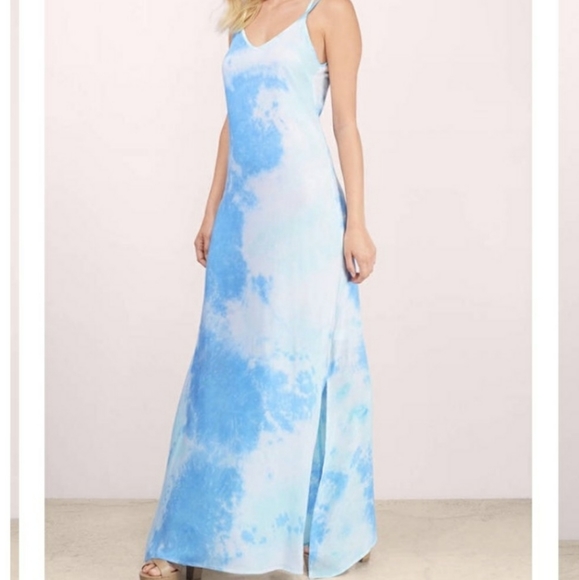 COPY - Blue Skies Tie Dye Maxi Dress - Picture 2 of 5